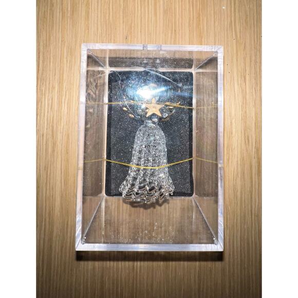 Crystal Hand Spun Angel Praying On Stand NEW in Box - Picture 3 of 9